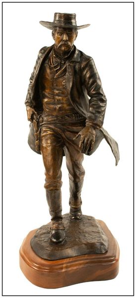 Erik Christianson Original Bronze Sculpture Wyatt Earp Signed Western ...