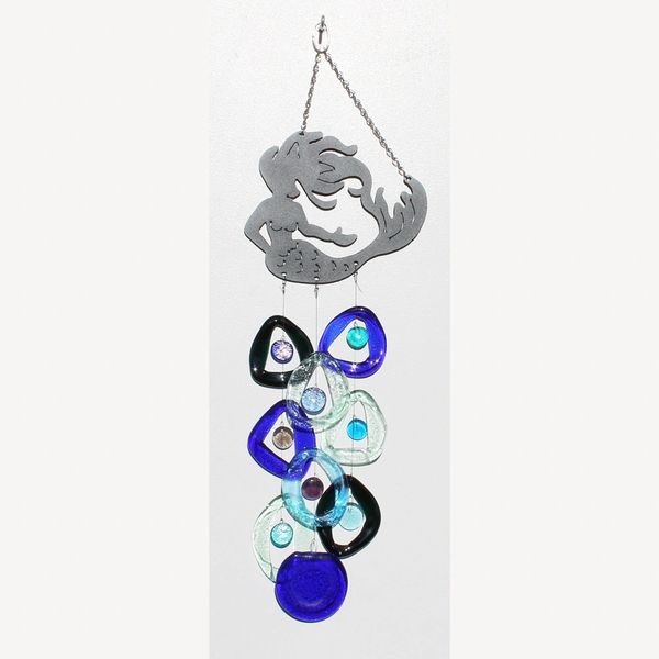 Owl Glass Wind Chime  Bottle Benders, Inc.