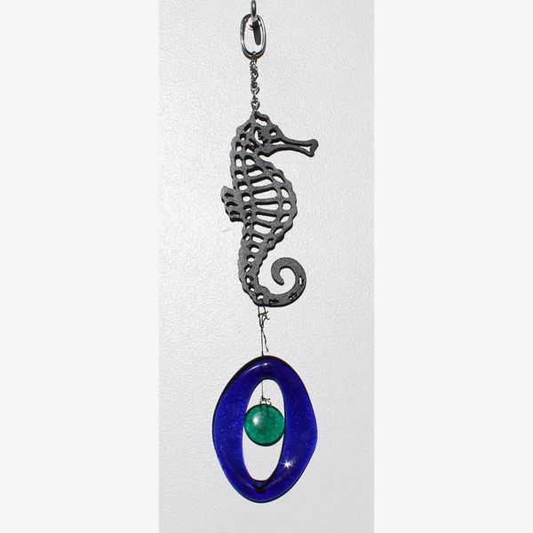 0830-M Sea Horse Metal Mini Chime