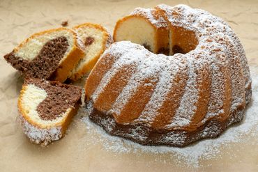 Marble Bundt cake