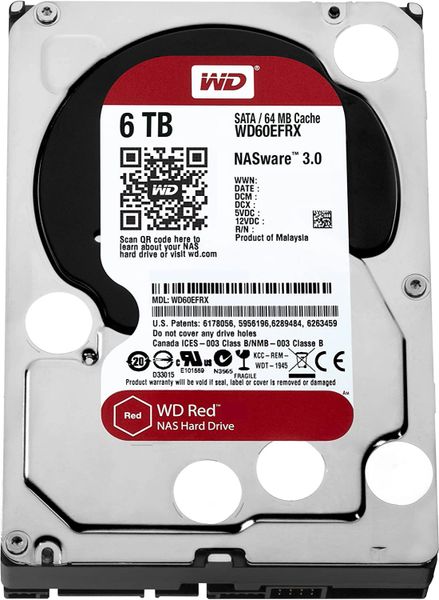 WESTERN DIGITAL WD60EFRX Red Plus 6TB NAS SATA 6Gb/s, CMR, 64MB Cache, 3.5