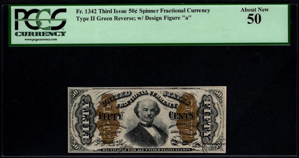 Third Issue 50 Cents PCGS 50 Fr.1342 Item #80567663