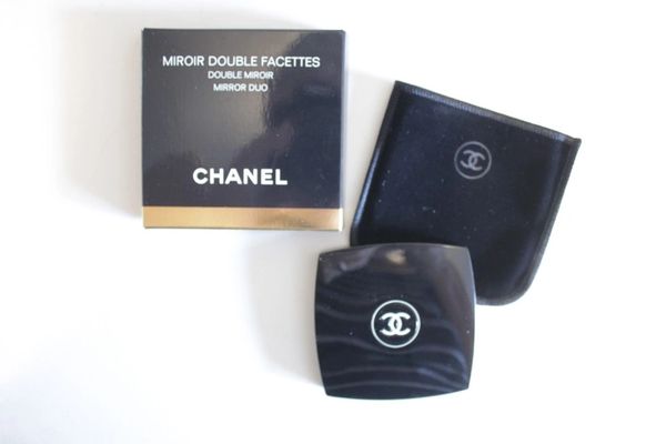 Chanel Miroir Double Facettes Mirror Duo Compact Magnifying Black