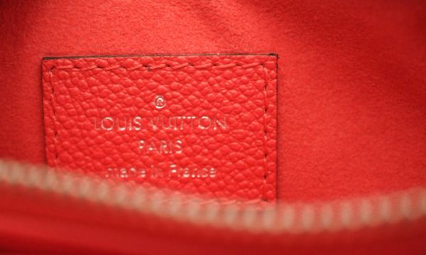 Louis Vuitton Twice Empreinte Cherry Red Leather Messenger Bag