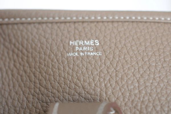 Hermes Etoupe Evelyne III GM Shoulder Bag 2018 | UPSCALE ALLEY