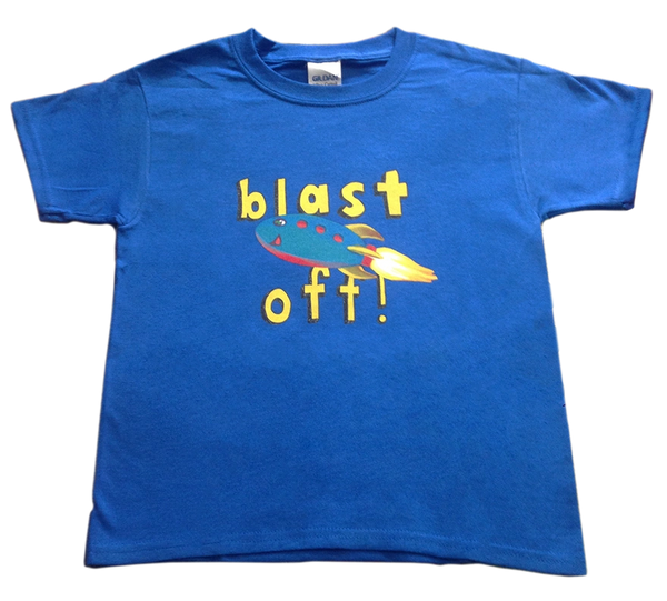 3, 2, 1 Blast Off - Kids Rocket Ship T-shirt for Girls – Unpredictable Girl