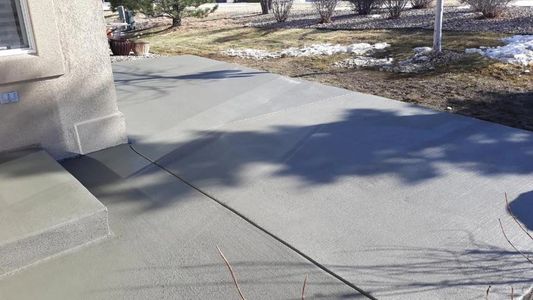 Back Patio Poured in December of 2019