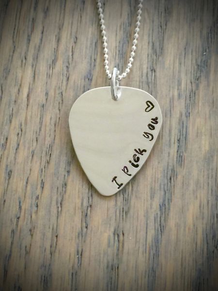 Guitar pick necklace