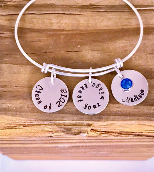 Personalized graduation charm bracelet/Gift for Graduate/High School Graduate Gift/College gift/