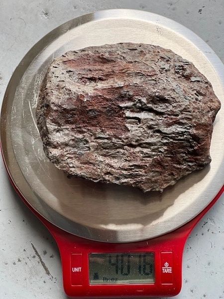 4 lbs Unknown meteorite, 85% Fe & 13% Ni