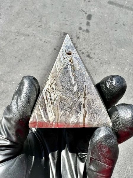 Muonionalsuta Meteorite Pyramid 2" X 2" X 2.20" tall