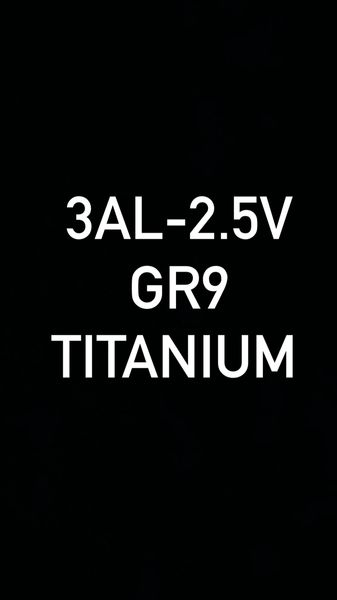 .210” x 25” x 9.5” 3al-2.5v / Gr9 Titanium Plate