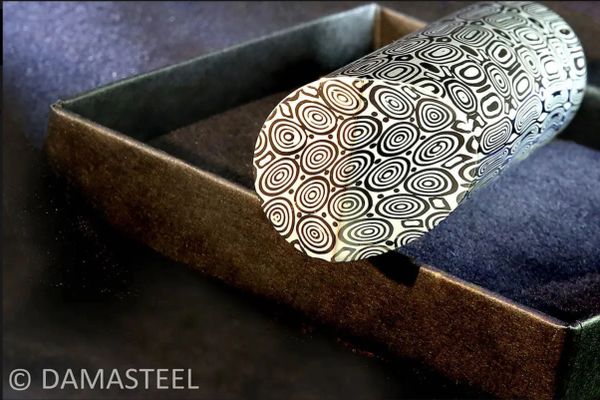 13mm dia x 12 DS95X Fenja Damasteel Stainless Damascus