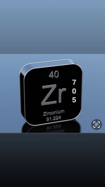 .500” x 2” x 12” Zirconium 705 Billet