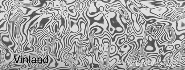 .156" X 2" X 8.75" DS93X Vinland Damasteel Stainless Damascus