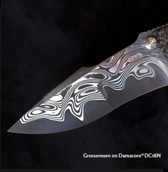 .187" x 2" x 12" DC18N Grosserosen Damacore Damasteel Stainless Damascus
