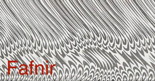 .156" X 2" X 12" DS93X Fafnir Damasteel Stainless Damascus
