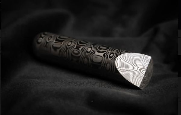 27mm dia x 12" Lucia DS95X Damasteel Stainless Damascus