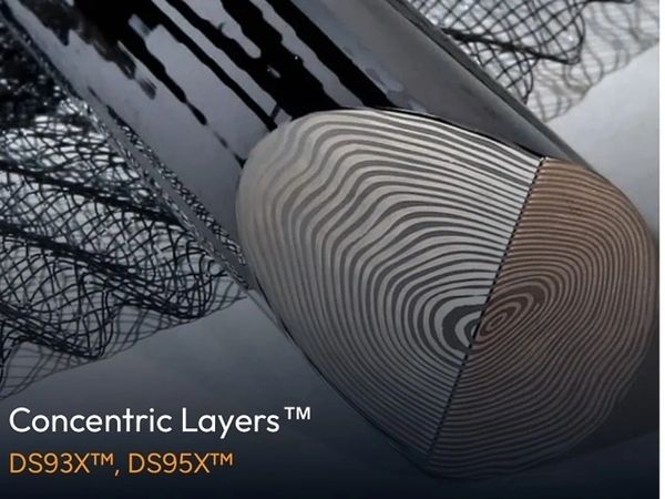 27mm dia x per inch DS95X Concentric Damasteel Stainless Damascus