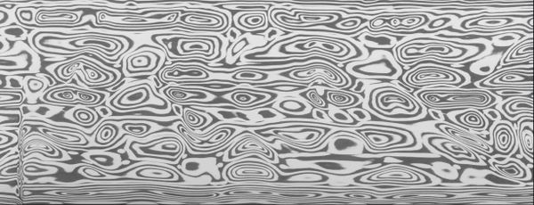 .100” x 2” x 3.25” DS93X Bifrost Damasteel Stainless Damascus