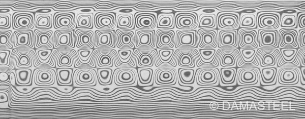 .099” x 1.5” x 2.875” DS93X Damasteel Stainless Damascus