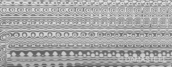 .153” x 3.125” x 6.5” DS93X Munin Damasteel Stainless Damascus