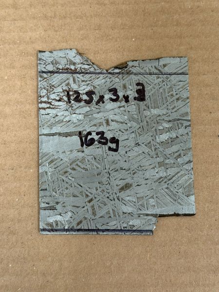 163g .125” x 3” x 3” Aeltai Meteorite