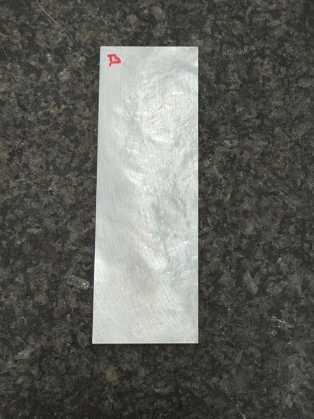 .032” x 1” x 3.5” White Mother of Pearl B