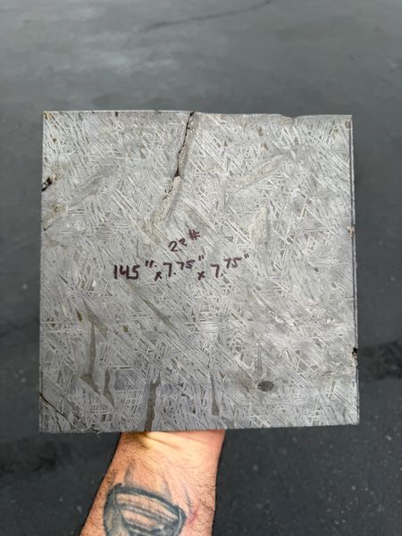 2.20 Lbs. .145” x 7.75” x 7.75” Aletai Meteorite