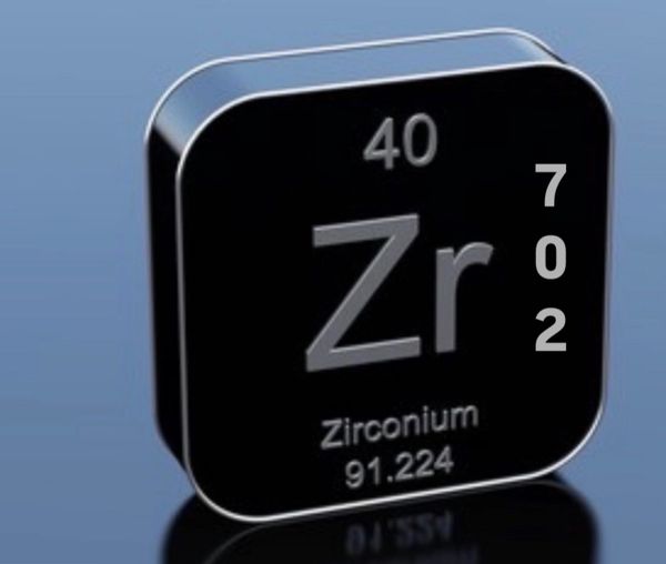 .080" x 12" x 8.750" Zirconium 702