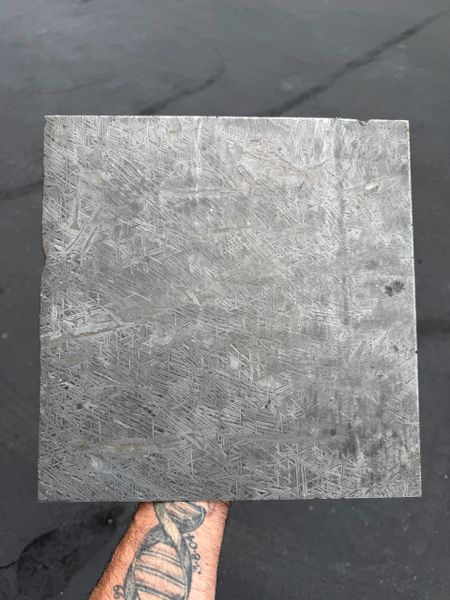 .140" x 12" x 12" 5.8 lbs Aletai Meteorite Slab