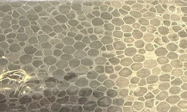 .159" x 1.1" x 10.2" Dragonskin Carbon Damascus
