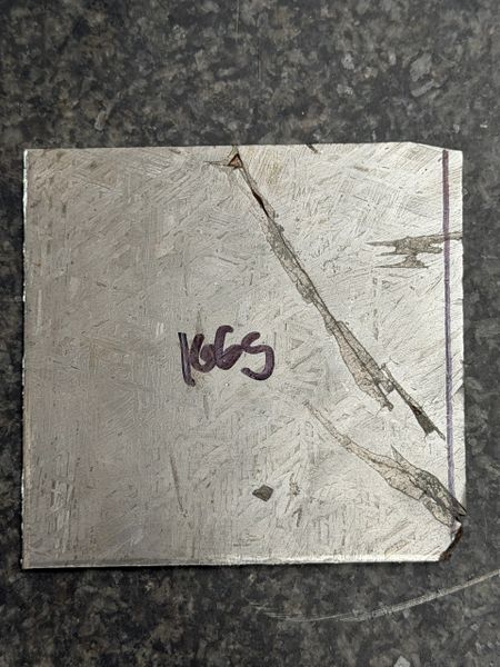 .140” x 3” x 3” 166g Aletai Meteorite