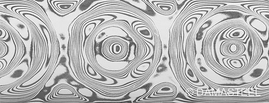 .156" x 2" x 12" DS93X Grosserosen Damasteel Stainless Damascus