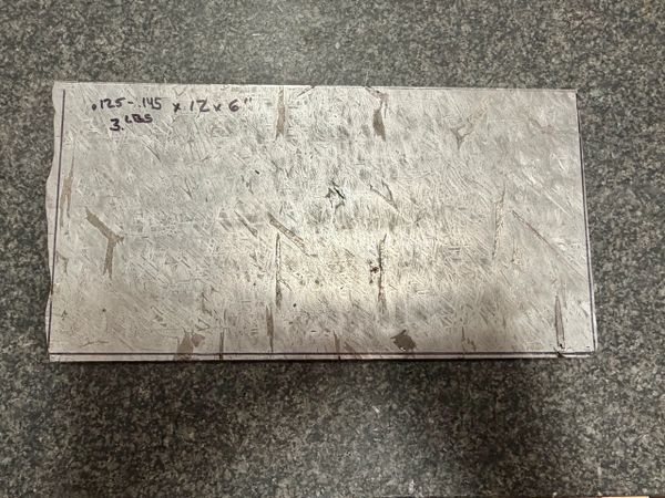 .125/.145" X 12" X 6" 3 lbs Aletai Meteorite Slab