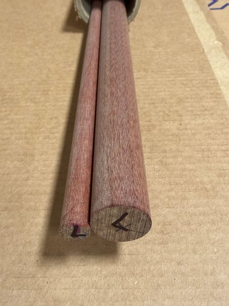 .500" dia x 12" Natural Linen LE Phenolic Rod