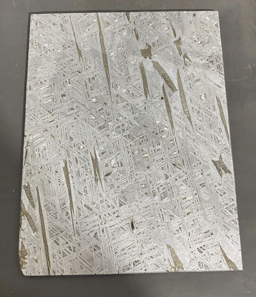 4.96 lbs Meteorite Slab .200” x 7.75” x 10.125”