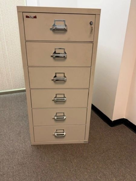 Fire King 6 Drawer MDL# 6-2552-CPL Fire Resistan Safe