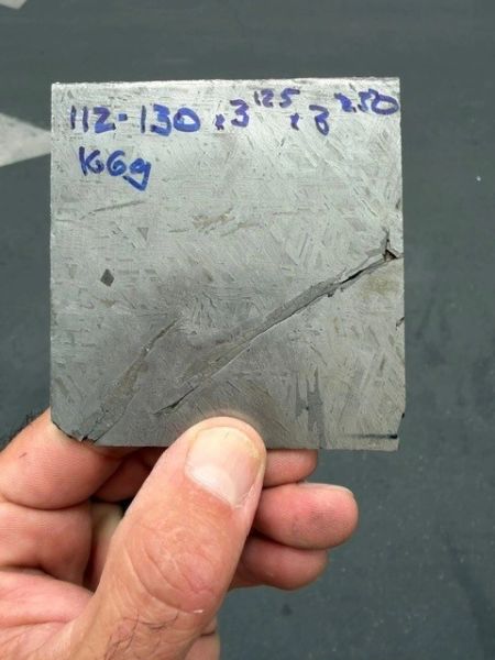 .112/.130" x 3.125" x 3.50" Aletai Meteorite
