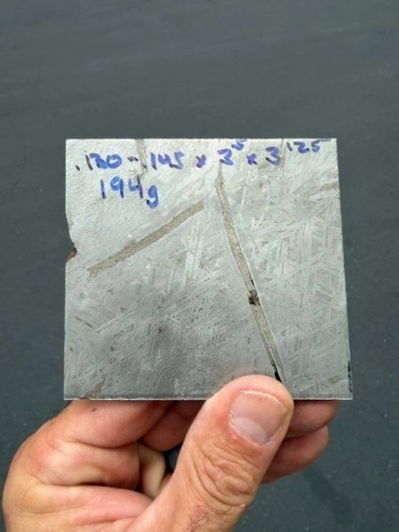 194g .130/.145" x 3.5" x 3.125" Aletai Meteorite