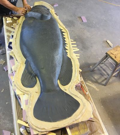 Large fish mold production