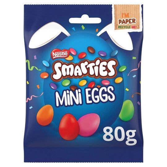 Smarties Mini Eggs 80G - BEST BY 2/2024