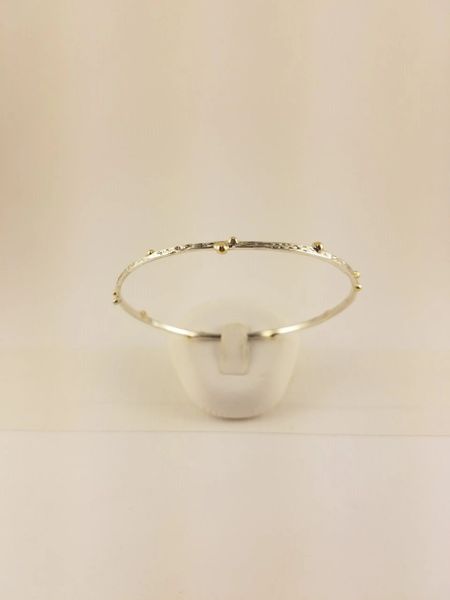 Silver and deals gold bangle