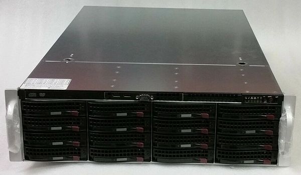 SuperMicro 3U CSE-836 Server chassis with 2x PSU backplane SAS836TQ Rails