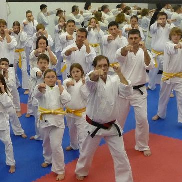 Group photo with Sensei Gibson