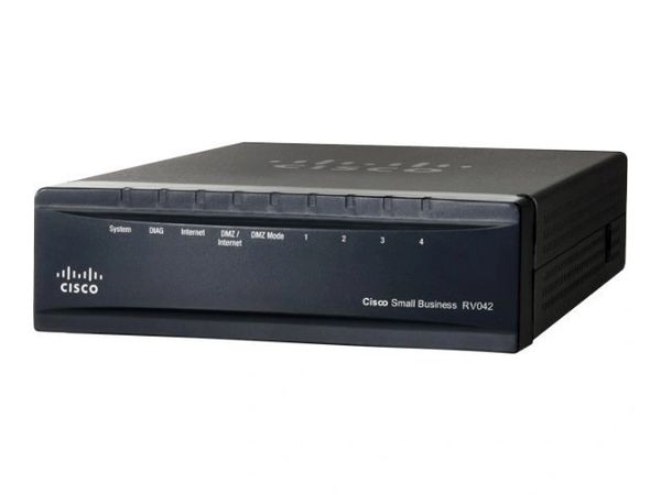 Cisco RV042G Dual WAN VPN Router - 6 Ports - Desktop
