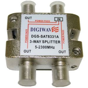 Digiwave DGS-SAT8331A 3 Way Splitter 5 - 2400MHz