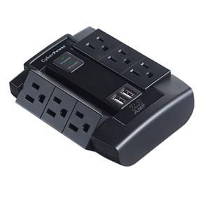 CyberPower CSP600WSU Professional 6 Swivel Outlets Surge