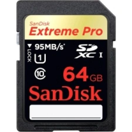 SanDisk Extreme Pro 64GB SDXC Class 10 UHS-I Flash Memory Card (SDSDXPA-064G-C46)