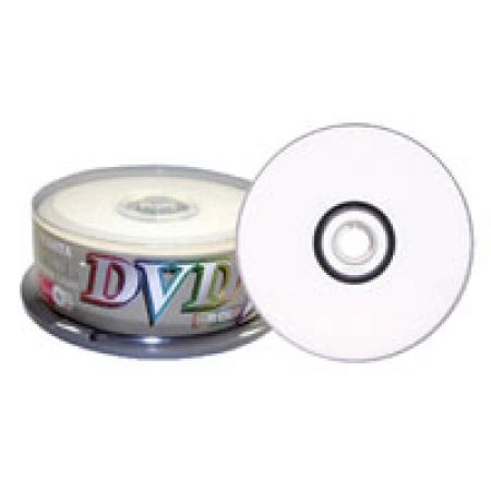 RiDATA DVD-R 4X 8.5GB Dual Layer White Inkjet Printable Spindle 25 Packs (DRD-85-RDIW-CB25)